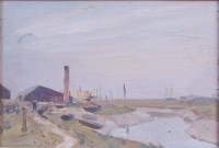 Lot 1502 - Henry Daniel (1875-1959) - Boatyard at Rye,...