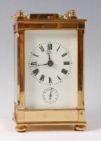 Lot 1515 - A 20th century French lacquered brass carriage...