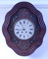 Lot 1537 - A late 19th century French walnut cased...