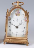 Lot 1547 - *A late 19th century French gilt brass cased...