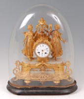 Lot 1558 - A mid 19th century French gilt metal and...