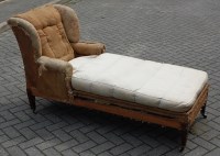 Lot 1563 - A late Victorian wingback day-bed by Howard &...