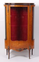 Lot 1564 - A circa 1900 French kingwood vitrine, having...
