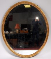 Lot 1566 - A 19th century giltwood and gesso wall mirror,...