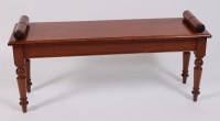 Lot 1578 - A Victorian style mahogany window seat, raised...