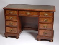 Lot 1582 - A Victorian walnut and figured walnut twin...