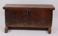 Lot 1638 - An 18th century provincial oak six plank...