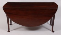 Lot 1642 - *A George III mahogany padfoot dining table,...