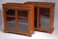 Lot 1646 - A pair of late Victorian satinwood and gilt...