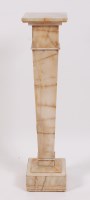 Lot 1650 - *A 1920s onyx sculpture stand, having square...