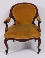Lot 1652 - A mid-19th century mahogany framed and...