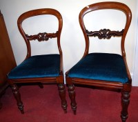 Lot 1655 - A set of eight Victorian mahogany balloon back...