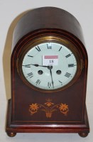 Lot 18 - An Edwardian mahogany and satinwood inlaid...