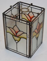 Lot 21 - An early 20th century leaded glazed ceiling...