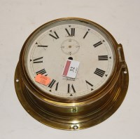 Lot 32 - A mid-20th century brass cased Sestral ships...