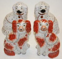 Lot 48 - A pair of Victorian Staffordshire figures of...