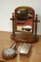Lot 71 - A Victorian mahogany swing framed toiletry...