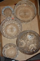 Lot 108 - A small collection of assorted cut glass ware...