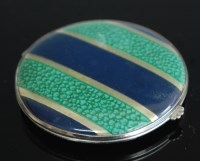 Lot 132 - A Gwenda Art Deco ladies compact, having faux...