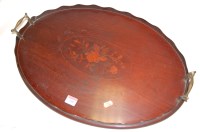 Lot 140 - An Edwardian mahogany and satinwood inlaid...
