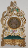 Lot 143 - A late 19th century French porcelain cased...