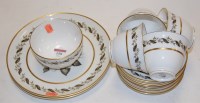 Lot 158 - A Royal Worcester six place setting part tea...
