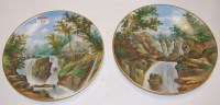 Lot 166 - A pair of Victorian hand painted cabinet...