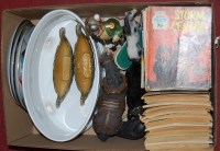Lot 195 - A box of miscellaneous items to include;...