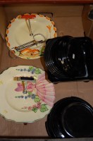 Lot 77 - A box of miscellaneous items to include; Myott...