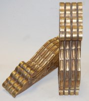 Lot 97 - A pair of modern gilt painted resin corbels