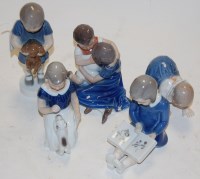Lot 235 - Five various Royal Copenhagen figures of...