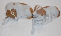 Lot 251 - A pair of Royal Copenhagen figures of...