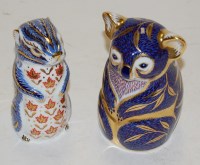 Lot 267 - A Royal Crown Derby desk ornament in the form...