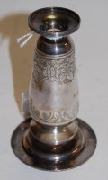Lot 288 - A late Victorian silver three piece travelling...