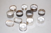 Lot 293 - Twelve various Victorian and later silver...