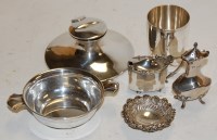 Lot 307 - A small collection of miscellaneous silver...
