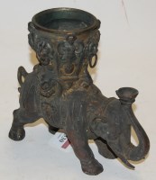 Lot 330 - ***A victorian bronzed metal table cigar...