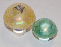 Lot 354 - A Glasform iridescent glass toadstool...
