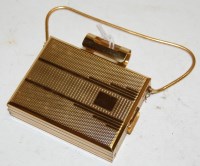 Lot 363 - A cased ladies engine turned gilt metal...