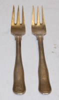 Lot 365 - A pair of Georg Jensen sterling silver dessert...