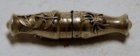 Lot 369 - A circa 1900 white metal travelling corkscrew,...
