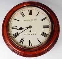 Lot 1485 - A late Victorian mahogany cased circular dial...