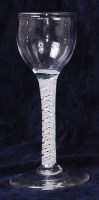 Lot 1105 - A mid-18th century pedestal cordial glass,...