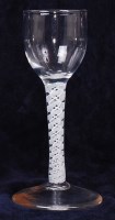 Lot 1108 - A mid-18th century pedestal cordial glass,...
