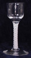Lot 1109 - A mid-18th century pedestal cordial glass,...