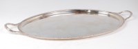 Lot 1136 - A Roberts & Belk silver twin handled drinks...