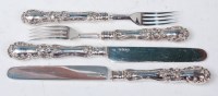 Lot 1138 - A set of eight Victorian silver dessert knives...