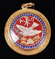 Lot 1257 - A late 19th century Italian yellow metal and...