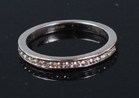 Lot 1258 - A Tiffany & Co platinum and diamond set half...