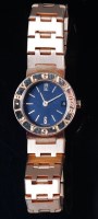 Lot 1265 - A ladies Bulgari 18ct gold cased bracelet...